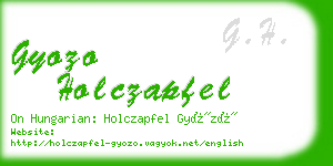 gyozo holczapfel business card